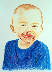 Chocolat festif en pastel huile 2024 Al Georg