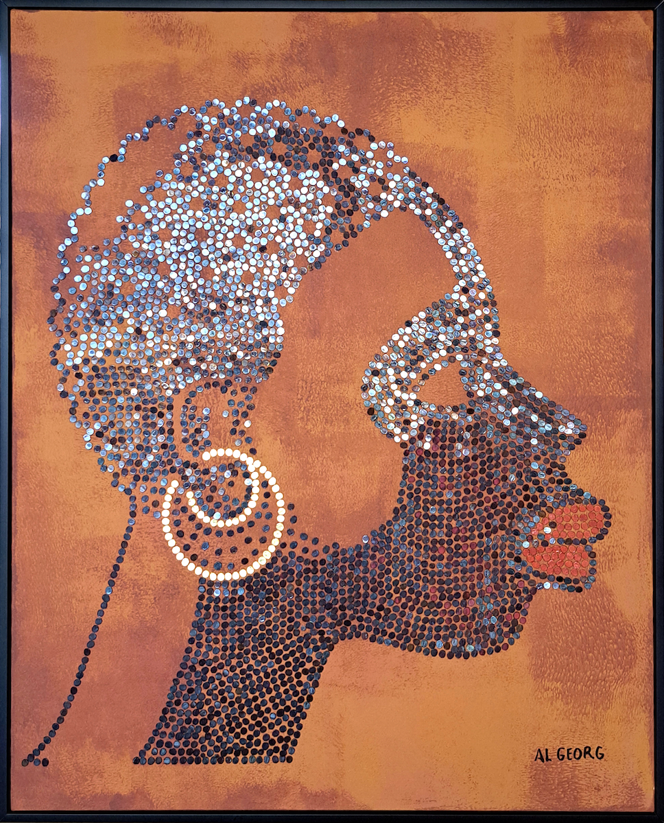 Special artistic work Belgian colonial lottery 1934. Al Georg 2025.